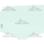RH REAR DOOR GLASS GREEN (1 HOLE) SEKURIT